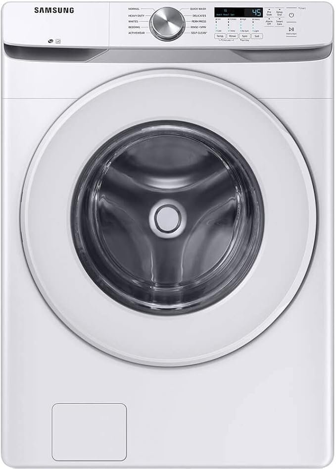 Samsung WF45T6000WPR White Front Load Laundry Package - Image 3