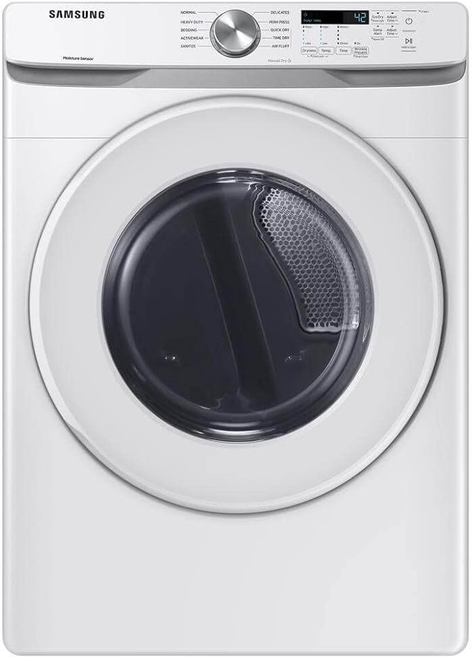 Samsung WF45T6000WPR White Front Load Laundry Package - Image 2