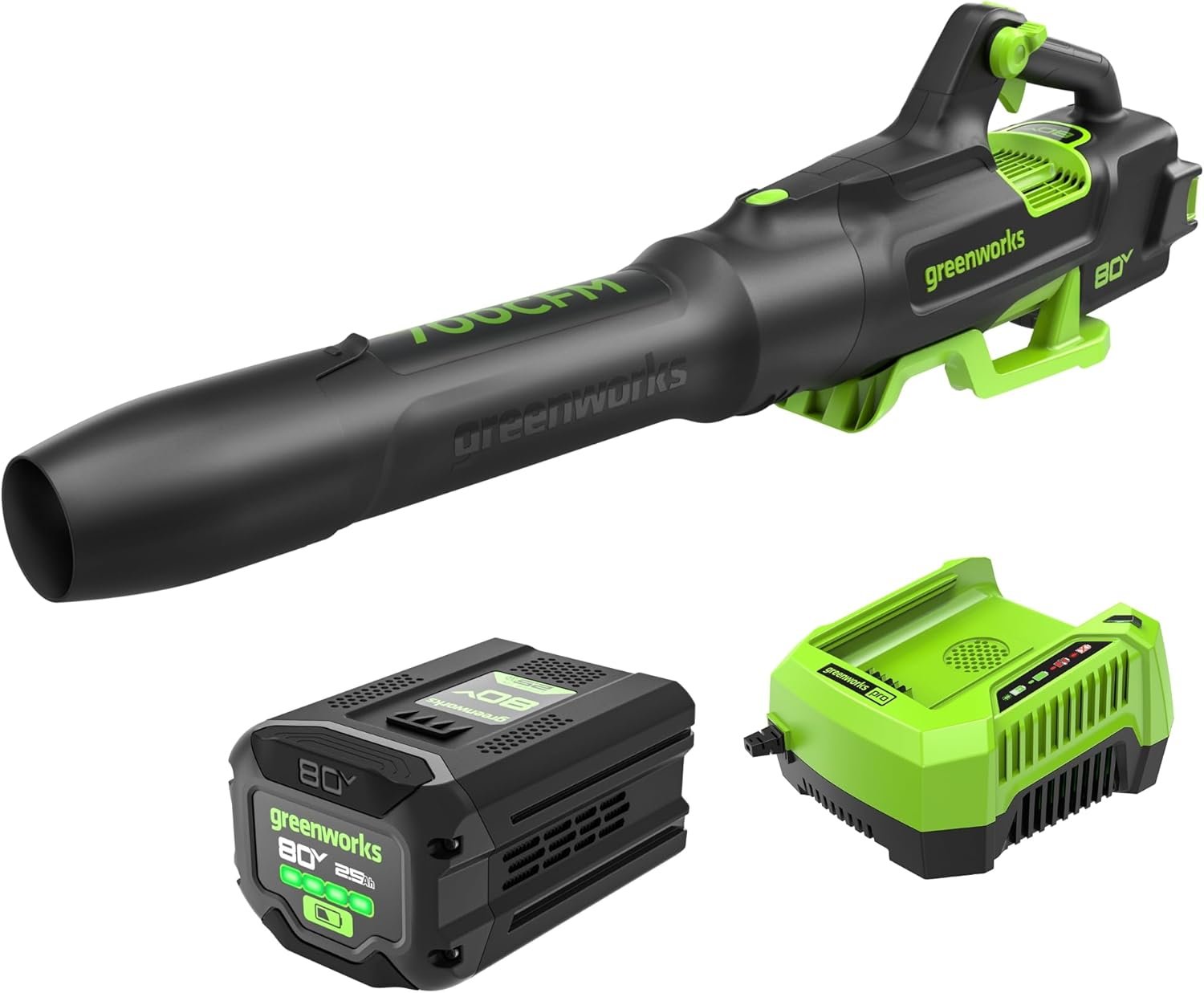 Greenworks 60V 610 CFM Brushless Cordless Leaf Blower Kit