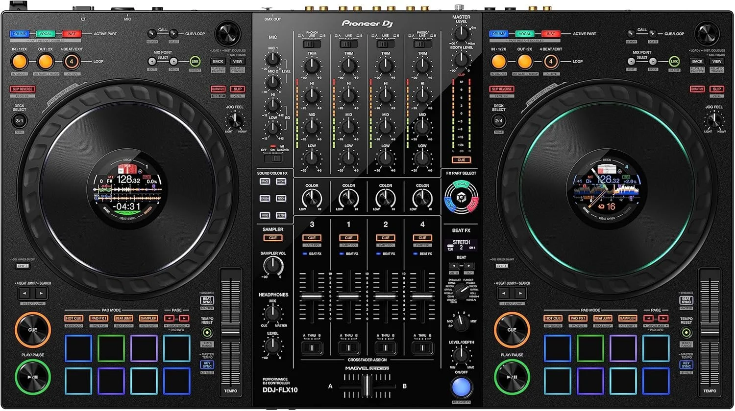 Pioneer DJ DDJ-FLX10 4-Channels DJ Controllers