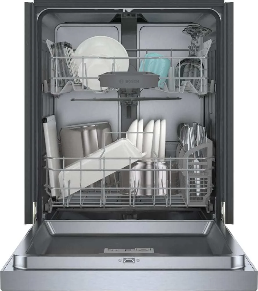 Bosch SHE41CM5N 300 Series 24″ Dishwashers 48 db – Recessed Handle, Stainless Steels - Image 2