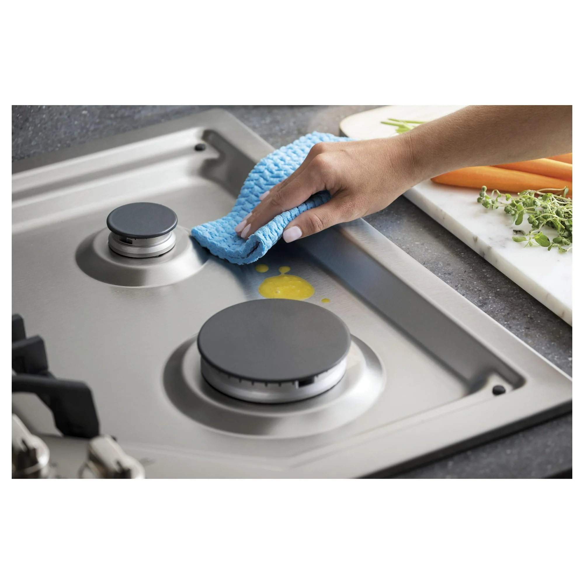 GE 30-Inch Built-In Gas Cooktops JGP5030SLSS - Image 3