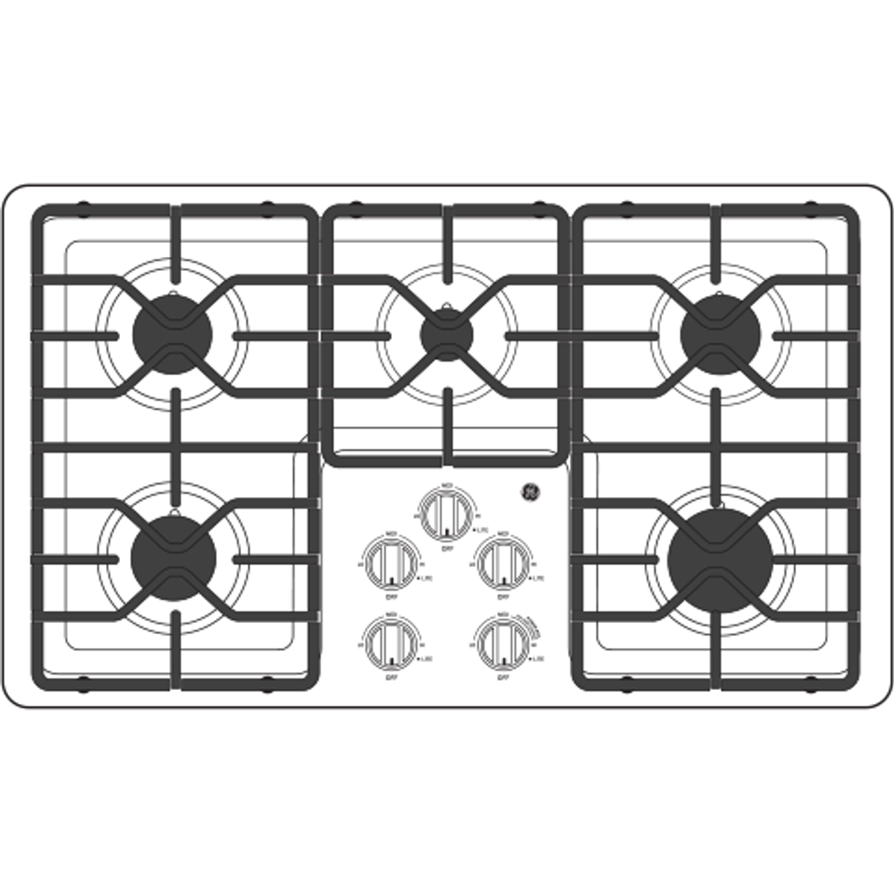 GE 36″ Built-In Gas Cooktops JGP3036SLSS