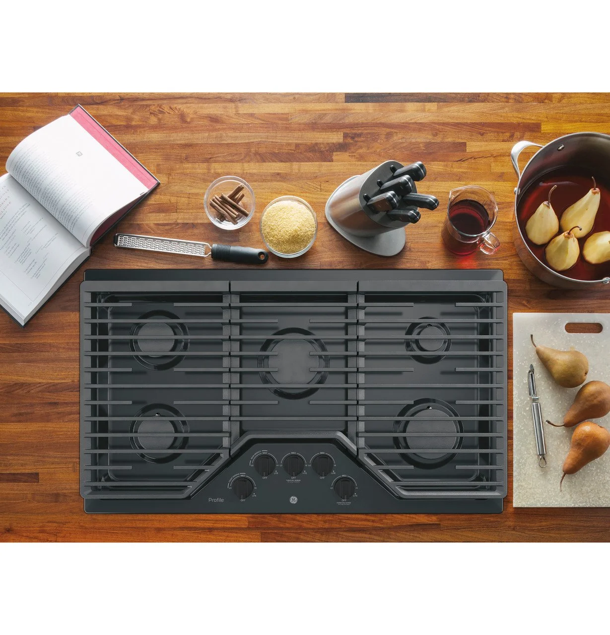 GE Profile Series 36″ Built-In Gas Cooktops PGP7036DLBB - Image 4