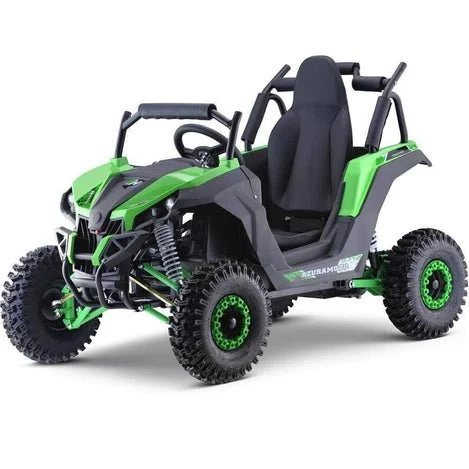 MotoTec Raiderr Kids UTV 48v 1200w Full Suspension Bluee - Image 3