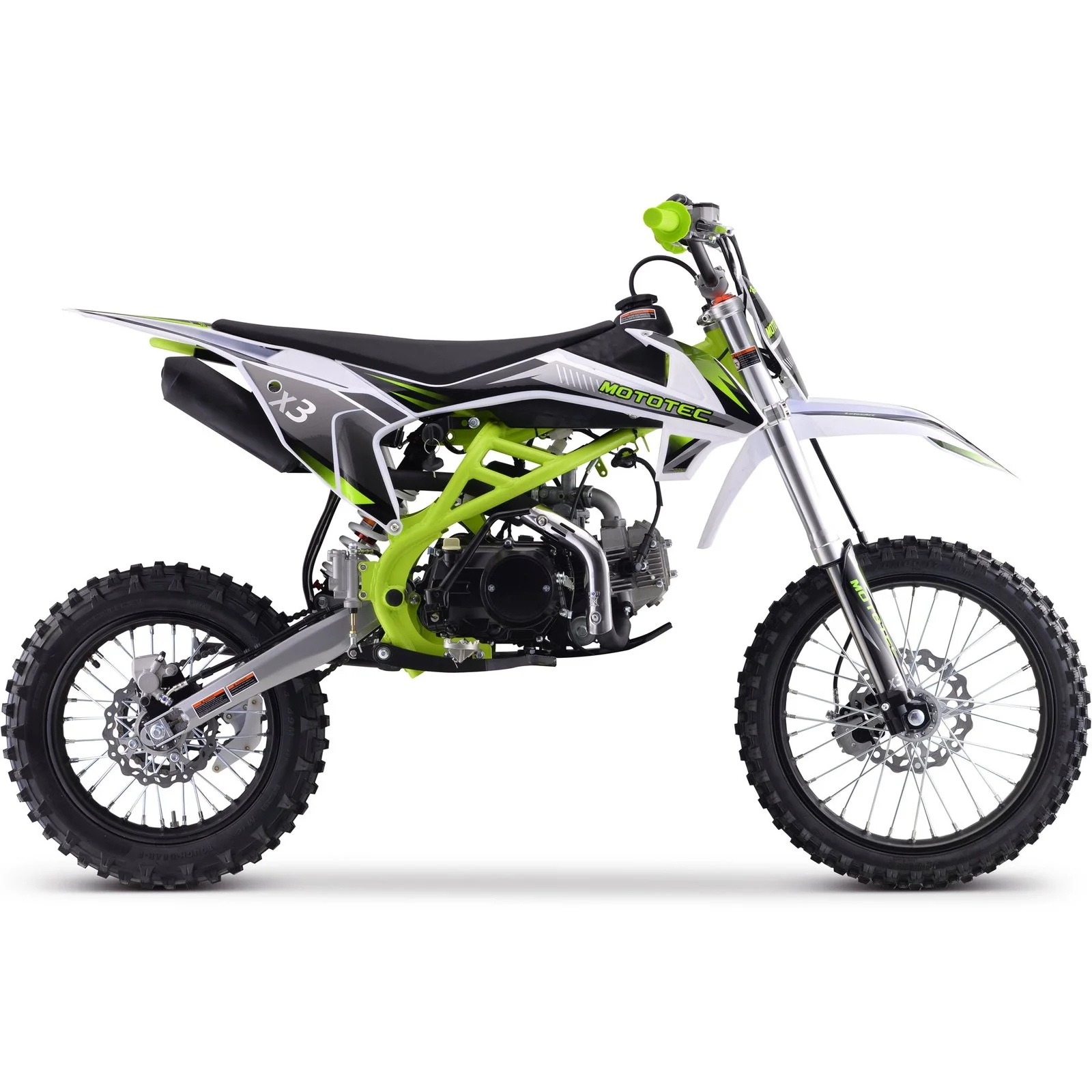 MotoTec X3 125cc 4-Stroke Gas Dirt Bikes - Image 4