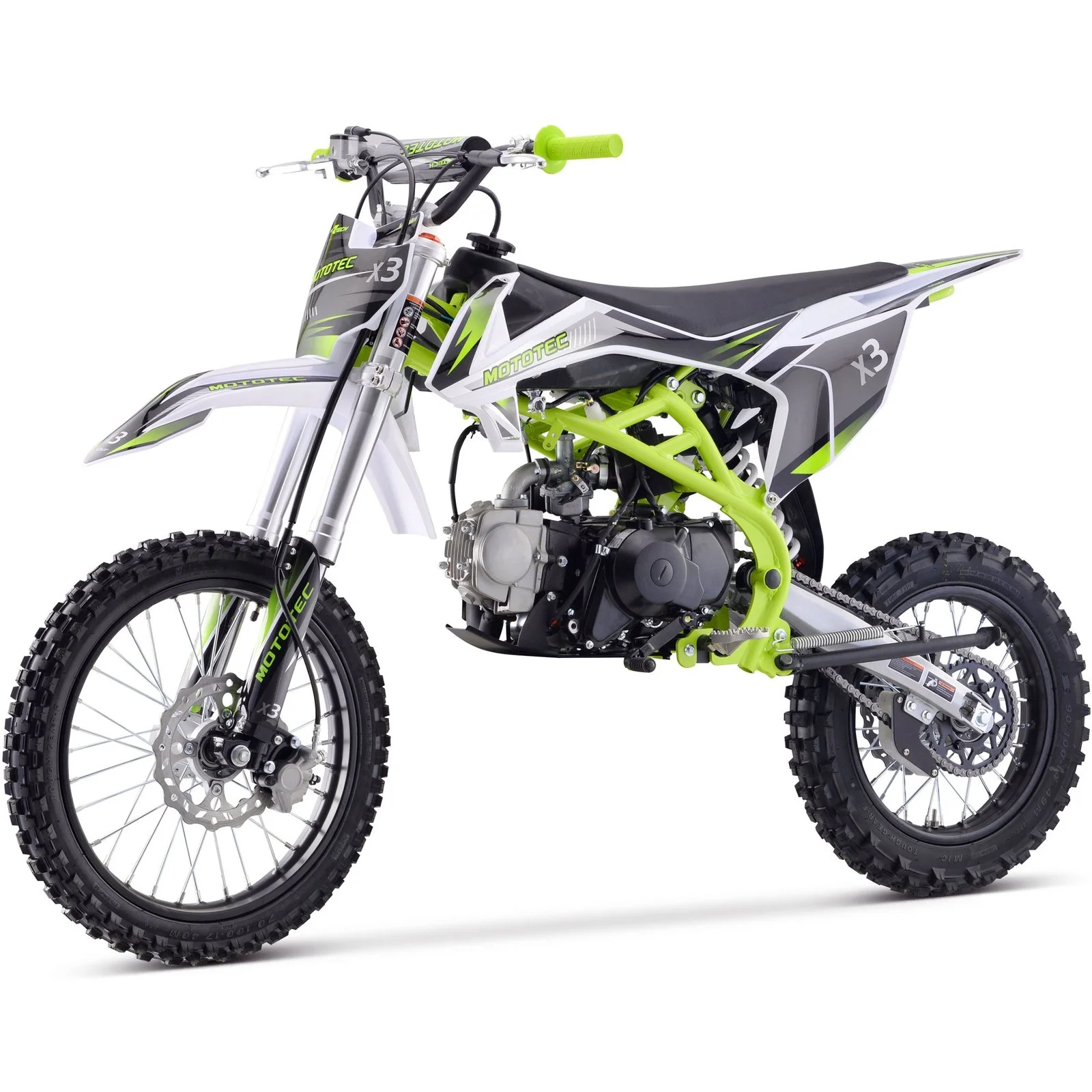 MotoTec X3 125cc 4-Stroke Gas Dirt Bikes - Image 2