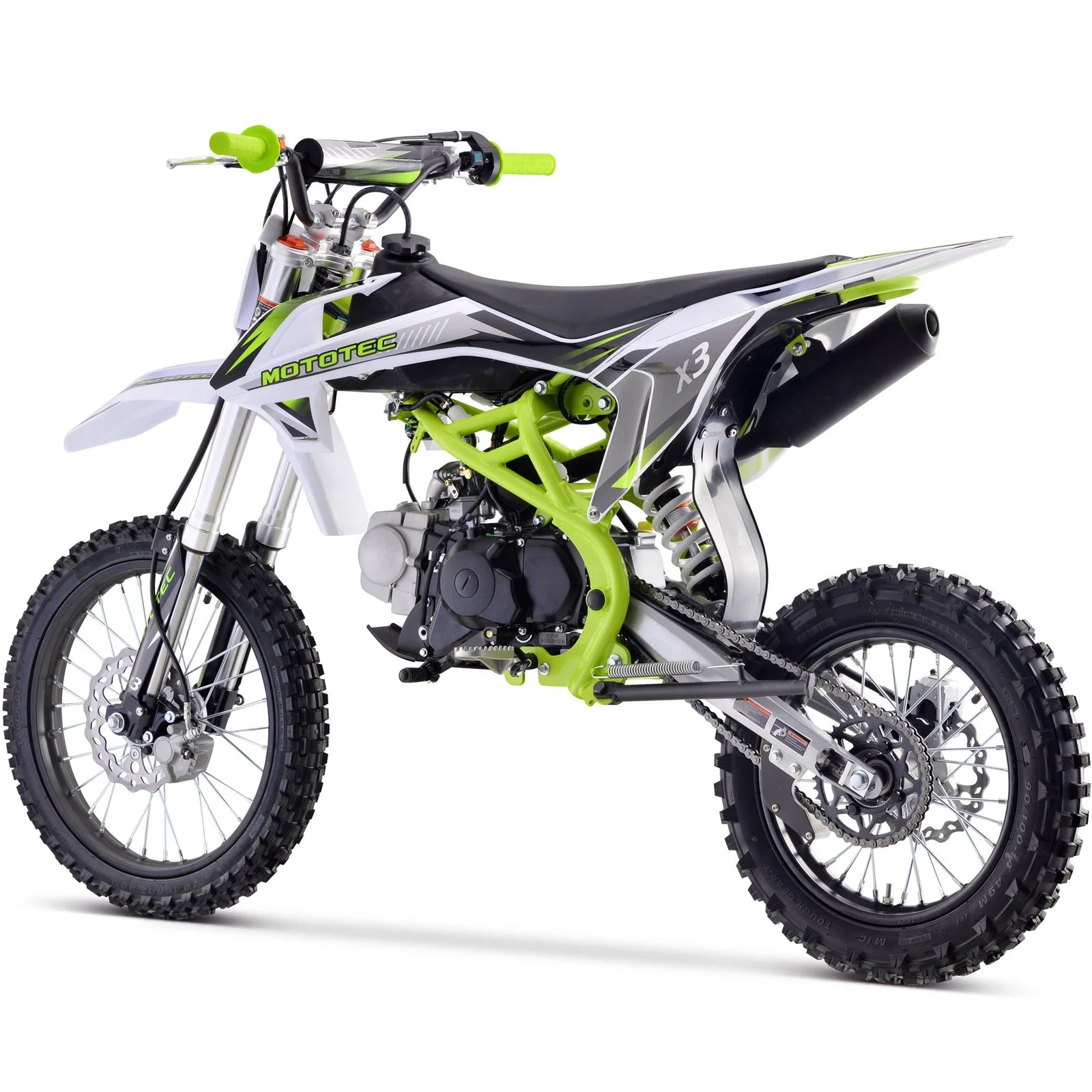 MotoTec X3 125cc 4-Stroke Gas Dirt Bikes - Image 3
