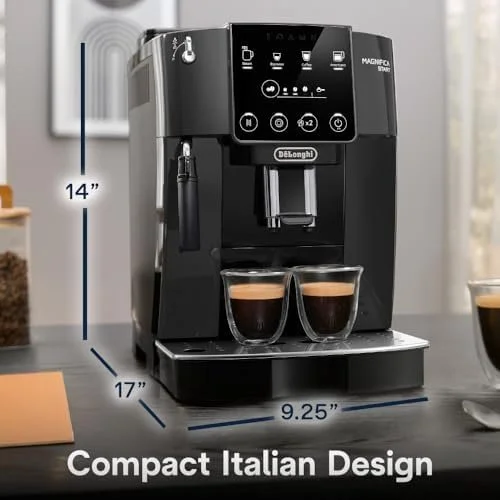 De’Longhi Magnifica Start Automatic Espresso Machine with Manual Milk Frother & Built in Grinder – 3 One-Touch Recipes, Easy-to-Clean, Home Barista Coffee Maker for Lattes, Cappuccino, Iced Coffees - Image 3
