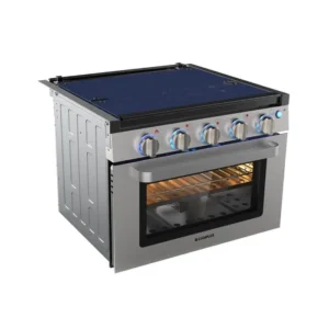 Camplux 17″ RV Oven with 3 Burners Cooktops