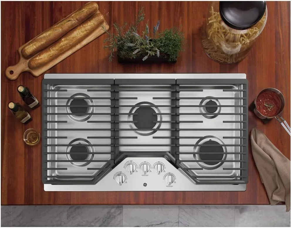 GE 36-Inch Built-in Gas Cooktops JGP5036SLSS - Image 3